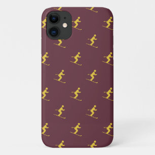 Fall Burgundy Skier Case-Mate iPhone Hülle