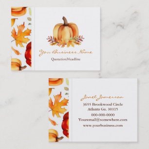 Fall Business Card Visitenkarte