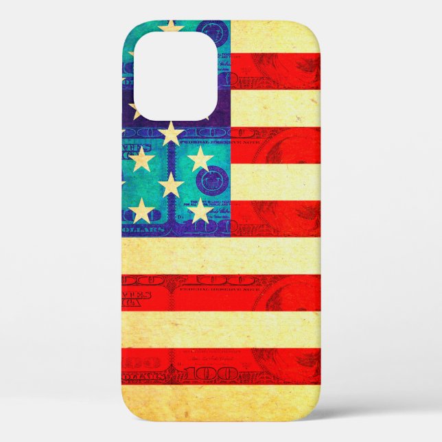 Fall "Case-Mate iPhone" mit der Geldflagge in Amer Case-Mate iPhone Hülle (Rückseite)