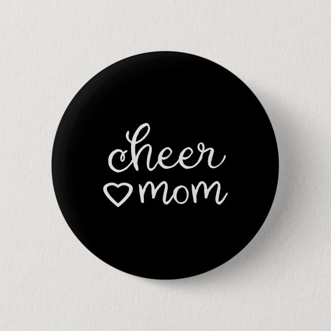 Fall Cheerleader Mama Cheerleader Mama Mothe Button (Vorderseite)