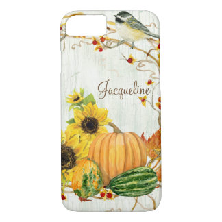 Fall Chickadee Sonnenblume Pumpkin Bittersweet Lea Case-Mate iPhone Hülle