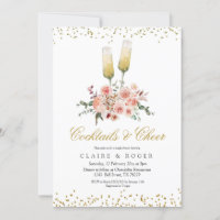 Fall Cocktails und Cheer Bridal Dusche Einladung