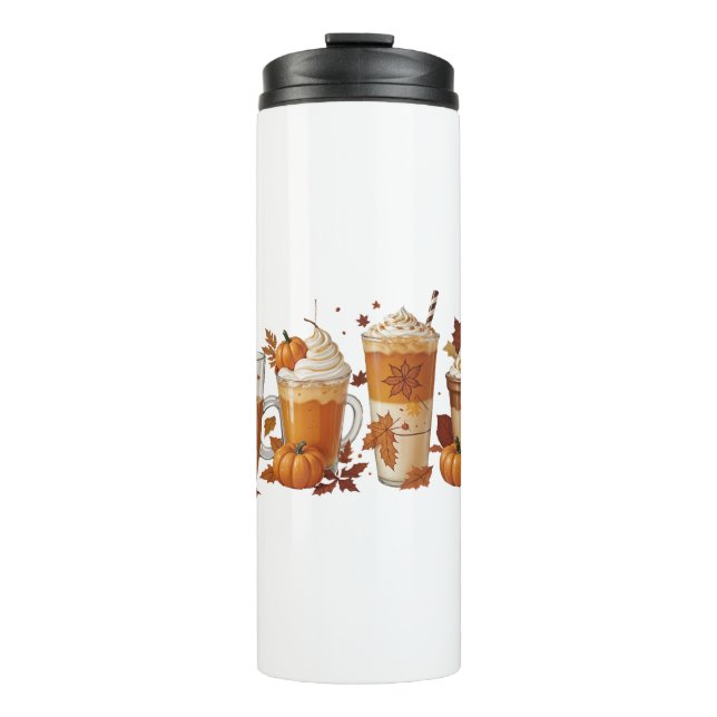 Fall Coffee Pumpkin Thermosbecher (Vorderseite)