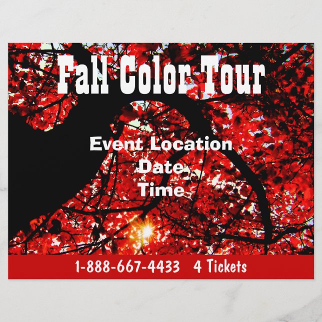 Fall Color Tour Halloween Event Event Flyer (Vorne)