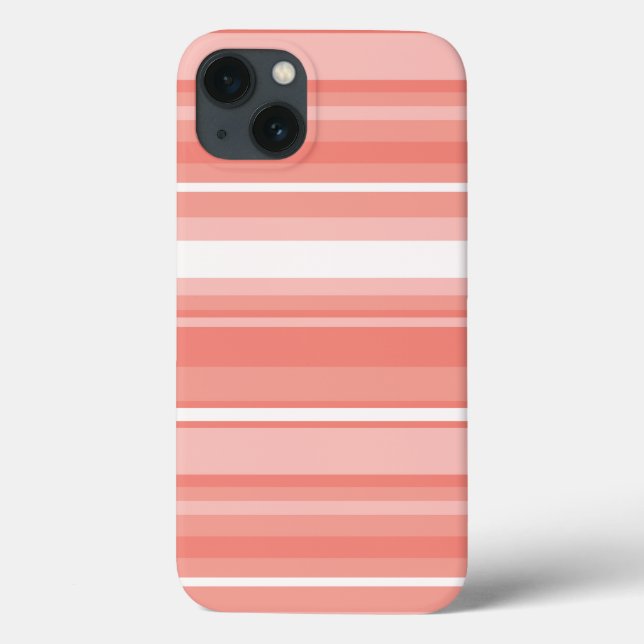 Fall Coral Stripes Case-Mate iPhone Hülle (Rückseite)
