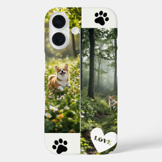 Fall Corgi Süsse iPhone 16 Hülle