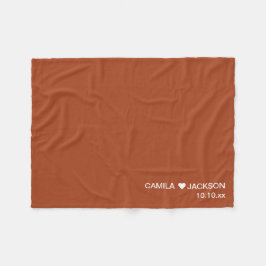 Fall Country Wedding Fleece Blanket Gefallen