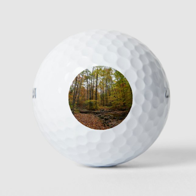 Fall Creek auf Laurel Hill Staat Park Pennsylvania Golfball (Vorderseite)