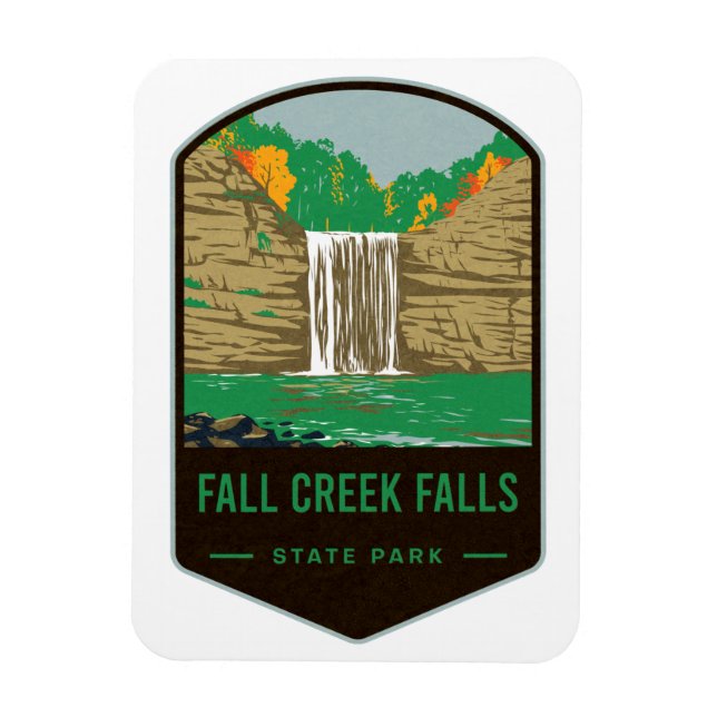 Fall Creek Falls Staat Park Magnet (Vertikal)