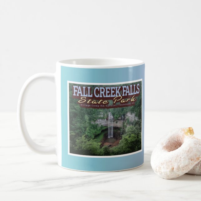 FALL CREEK FALLS STAAT PARK - TENNESSEE USA KAFFEETASSE (Mit Donut)