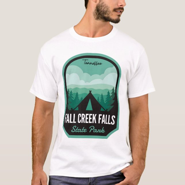 Fall Creek Falls Staat Park TN Camping T-Shirt (Vorderseite)