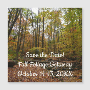 Fall Creek im Laurel Hill Staat Park Save the Date Magnetkarte