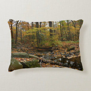 Fall Creek mit Blick auf den Laurel Hill Park Zierkissen