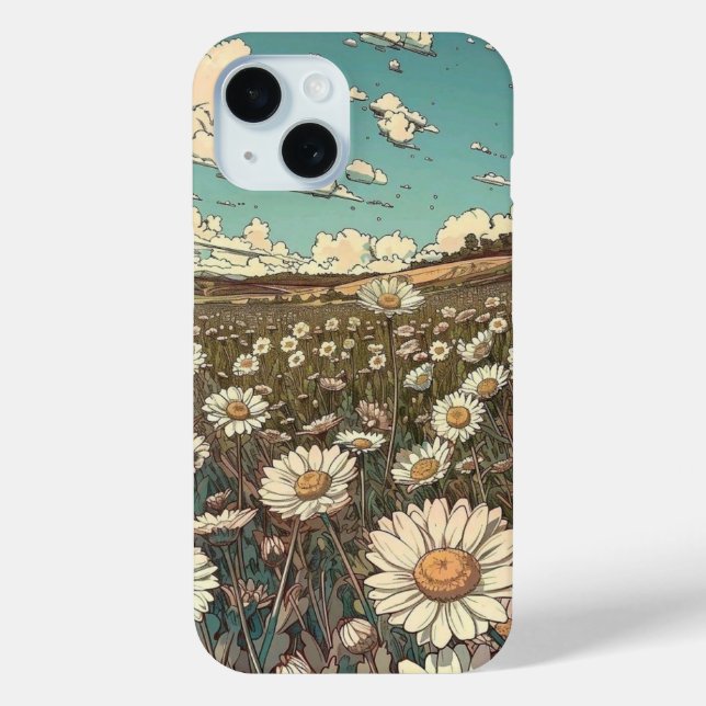 "Fall Daisy Field Phone" Case-Mate iPhone Hülle (Rückseite)