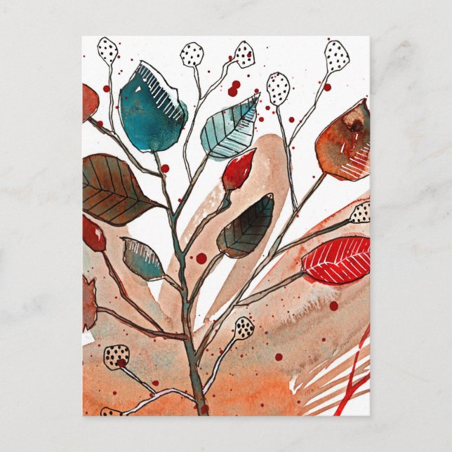 Fall Dance Postkarte (Vorderseite)