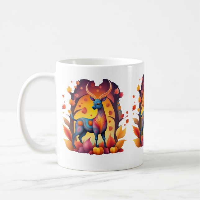 Fall Deer Alebrije Kaffeetasse (Links)