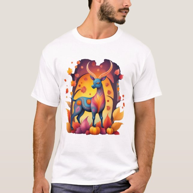 Fall Deer Alebrije T-Shirt (Vorderseite)
