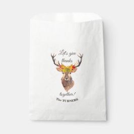 Fall Deer Lasst uns gemeinsam danken Erntedank Geschenktütchen