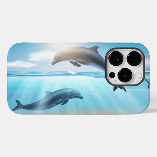 Fall Delphins Case-Mate iPhone 14 Pro Hülle (Rückseite (Horizontal))