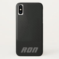 Fall Deluxe Black Simulated Carbon Fibre iPhone X