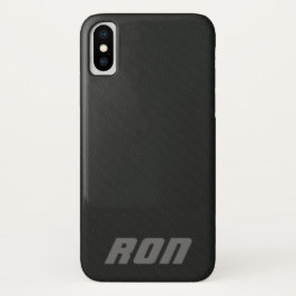 Fall Deluxe Black Simulated Carbon Fibre iPhone X Case-Mate iPhone Hülle