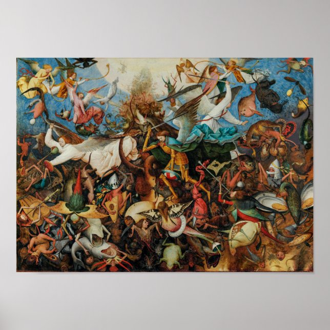 Fall der Engel der Rebellen | Pieter Bruegel, Älte Poster (Vorne)