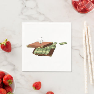 Fall der Geldscheine Napkins Serviette