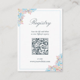 Fall der Liebe Blue Pumpkin Brautparty-Registrieru Begleitkarte