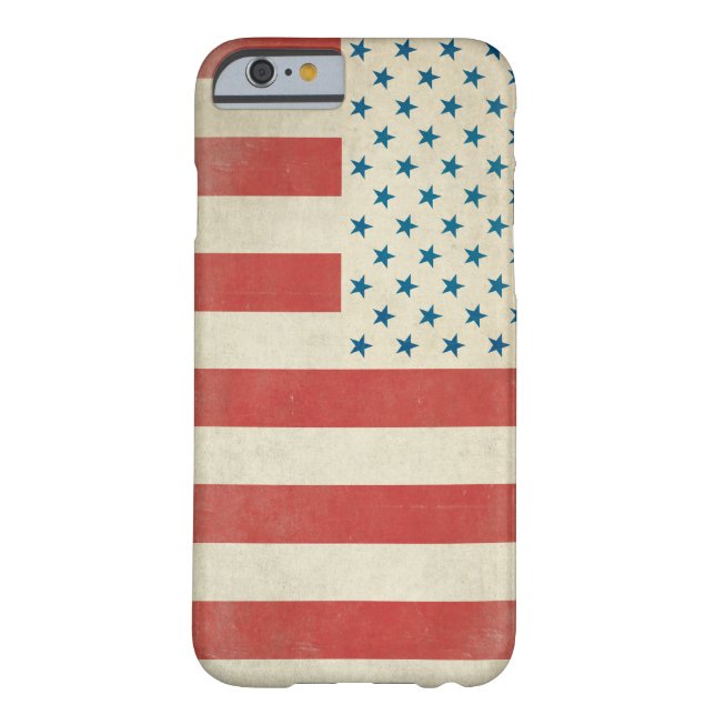 Fall der Vintagen Flagge Amerikas Case-Mate iPhone Hülle (Rückseite)