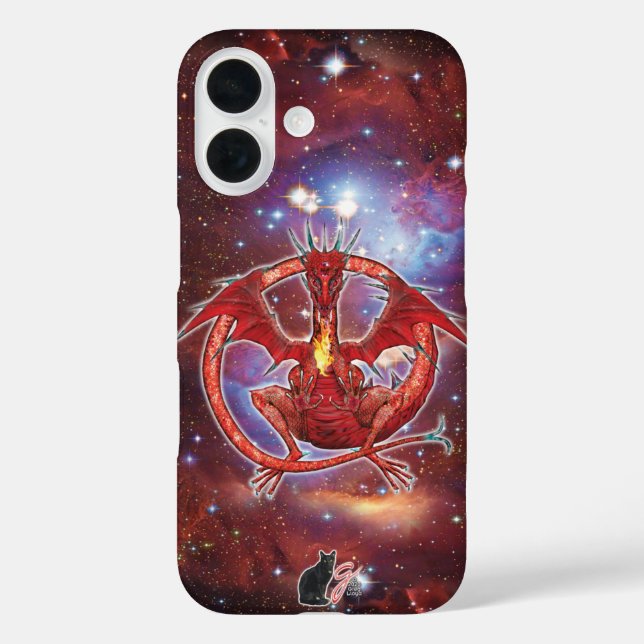 Fall des Cosmic Dragon Case-Mate iPhone 16 Hülle (Rückseite)