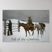 "Fall des Cowboy" von Frederic Remington