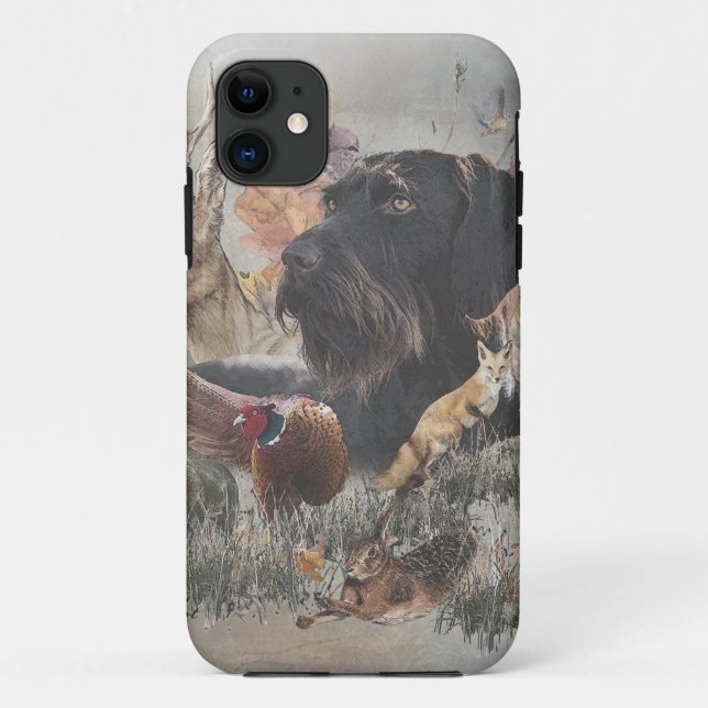 Fall des deutschen Drahthaars Pointer Case-Mate iP Case-Mate iPhone Hülle (Rückseite)