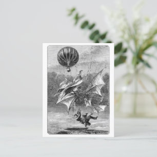 Fall des fliegenden Mannes Postkarte