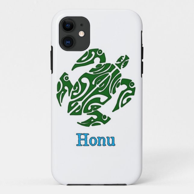 Fall des gefährdeten Stammes Hawaiian Green Sea Tu Case-Mate iPhone Hülle (Rückseite)