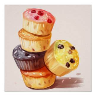 Fall des Muffin Tower Poster