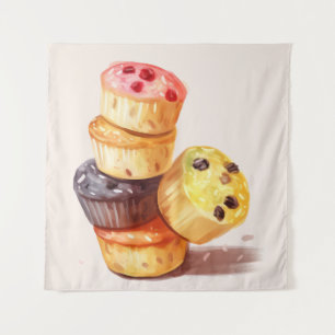 Fall des Muffin Tower Wandteppich