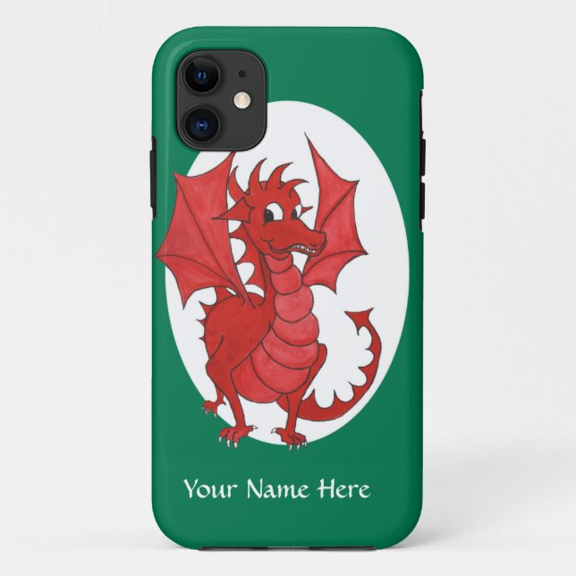 Fall des niedlichen Red Dragon iPhone 5/5 zum Pers Case-Mate iPhone Hülle (Rückseite)