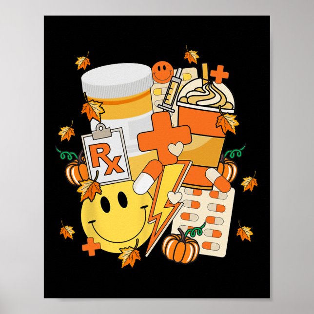 Fall des Pharmacy Tech Techniker Apotheker Poster (Vorne)