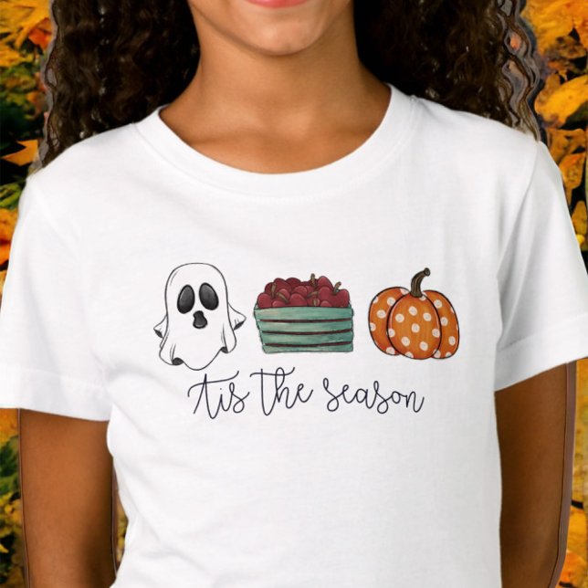 Fall Dies ist die Jahreszeit Skript Ghost Apples P T-Shirt (Von Creator hochgeladen)