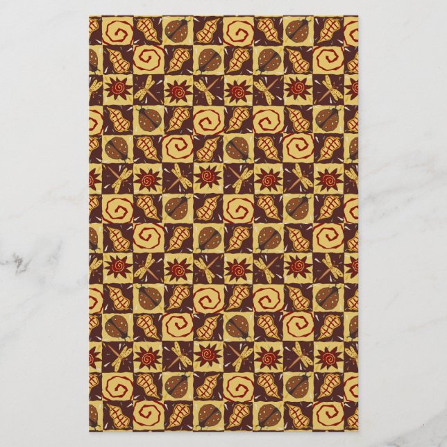 Fall Doodles Briefpapier (Vorderseite)