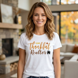 Fall Ein Dankbarer Makler Thanksgiving T-Shirt