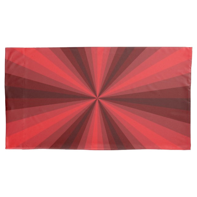 Fall einer optischen Illusion unter rotem Kissen Kissenbezug (Vorderseite)