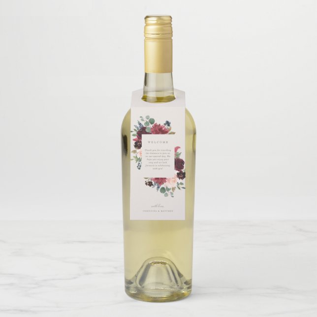 Fall Elegance Welcome Flasche Hanger Flaschenanhänger (Auf Flasche)