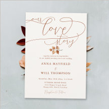 Fall Elegante Kalligrafie Unsere Liebe Story Weddi