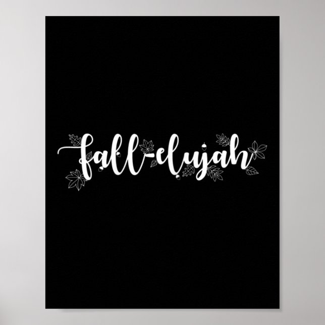 Fall-elujah T-Shirt Frauen Fall Liebe Herbst Blätt Poster (Vorne)