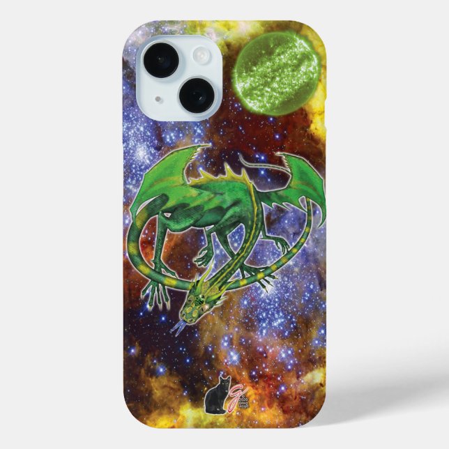 Fall Emerald Cosmic Dragon Case-Mate iPhone Hülle (Rückseite)