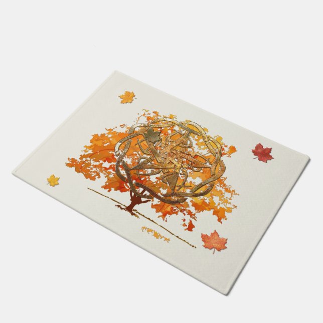 Fall Equinox Pagan Wiccan Fußmatte (Schrägansicht)