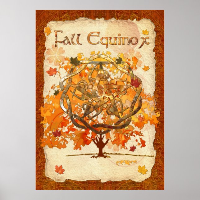 Fall Equinox Pagan Wiccan Poster (Vorne)
