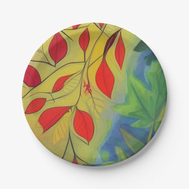 Fall Equinox Pappteller (Vorderseite)