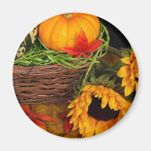 Fall-Ernte-Sonnenblumen Magnet